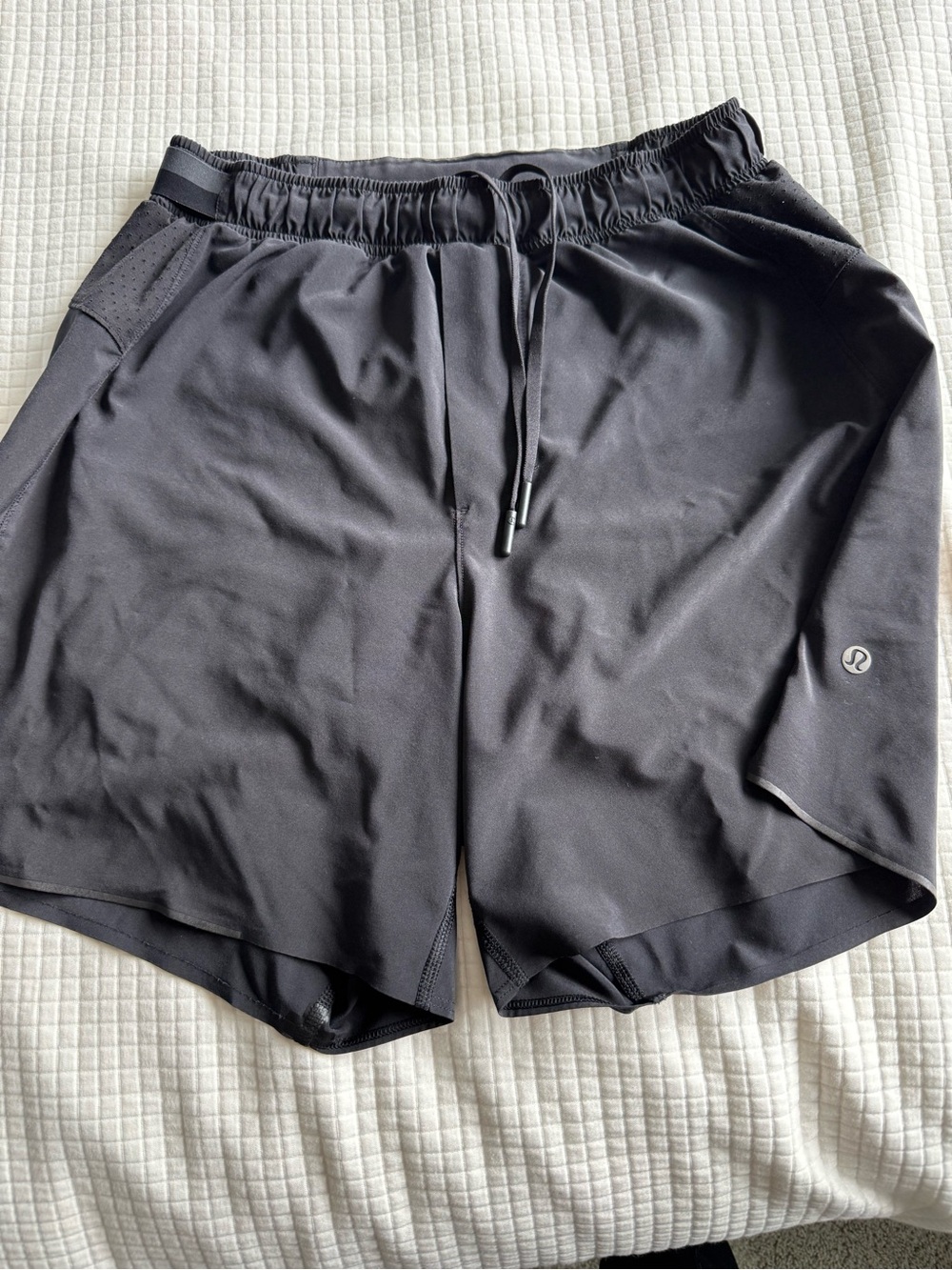 lululemon athletica Men's Black Performance Running Shorts